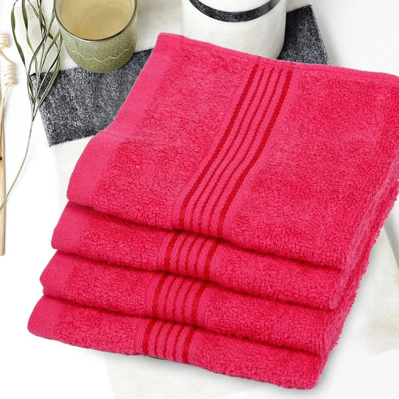 Junia Face Towel (Pink) - Set Of Four media 1