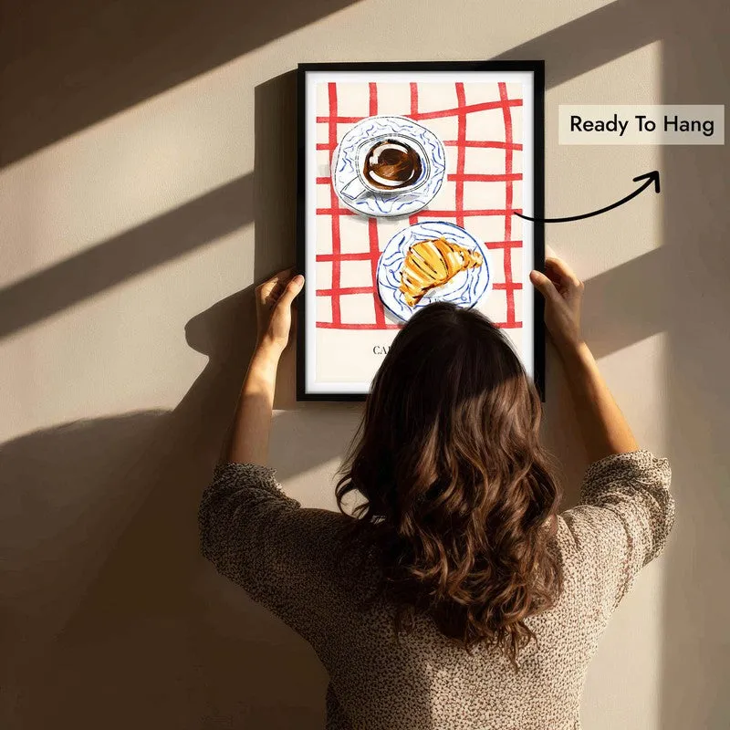 CroissantTable Archival Canvas Wall Art - Black media 6
