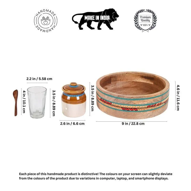 Krithik Storage Jar With Tray (185 ml) - Six Piece Set media 6