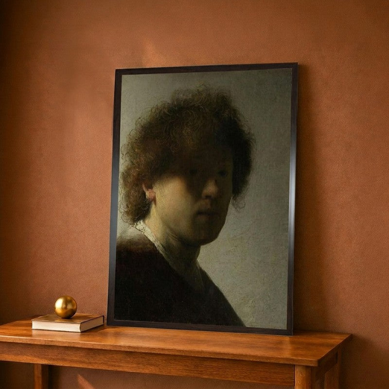 Self Portrait As A Young Man C.1628 Canvas Wall Painting - 9 x 12 Inches