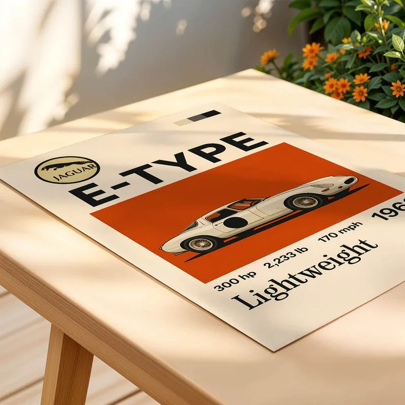 Jaguar E-Type Legend Wall Poster media 4
