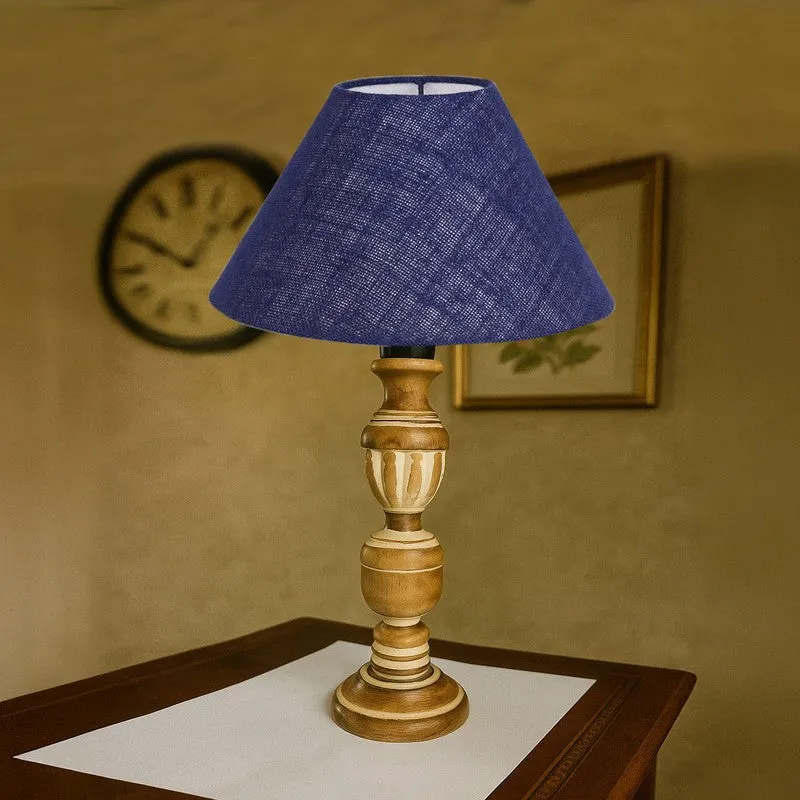 Zenrae Flux Wooden Table Lamp - Blue media 4