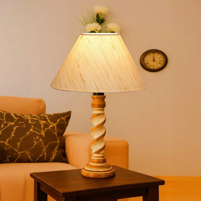 Modera Aivo Wooden Table Lamp - OffWhite media 3