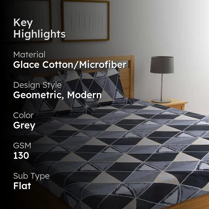 Janthan Printed Microfiber Bedsheet - 130 GSM media 2