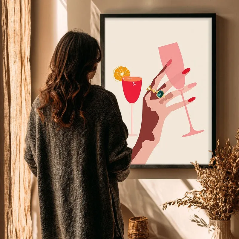 Glamora Canvas Wall Painting - Black Frame media 4