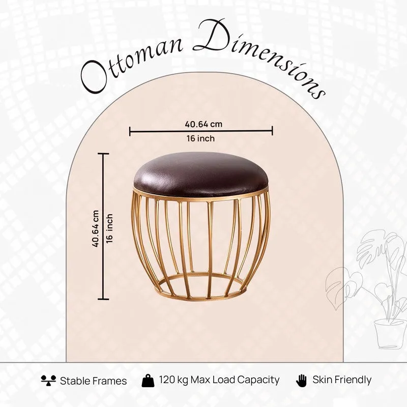 Smooth Drift Ottoman - Brown media 6