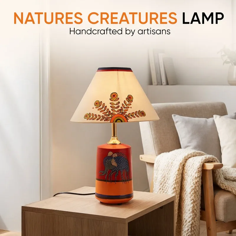 Indrarjun Terracotta Table Lamp - Multicolor media 10