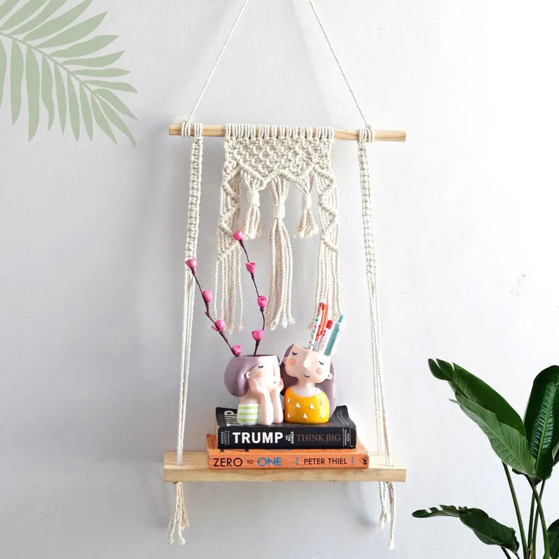 Hokona Macrame Wall Shelf media 1