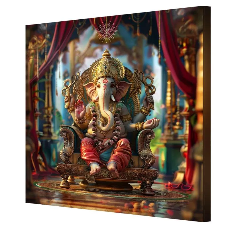 Vinayaka Poly Canvas Wall Painting media 6