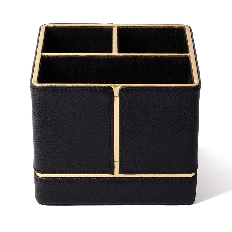 Ceastra Faux Leather Desk Organizer - Black media 4