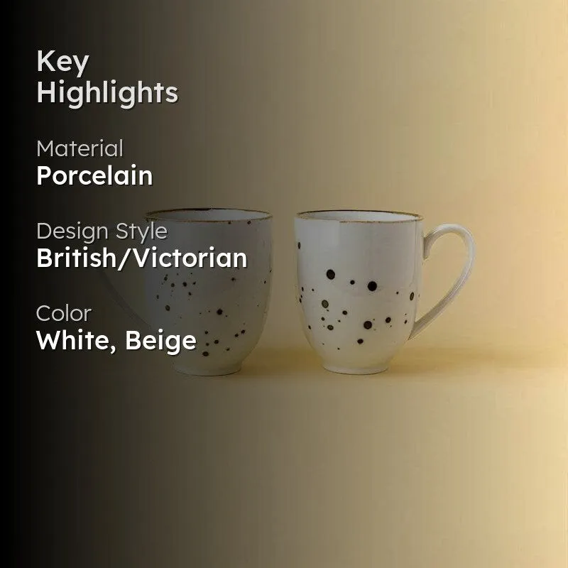 Mahogany Porcelain Coffee Mug (300 mL Each) - Set of Two media 2