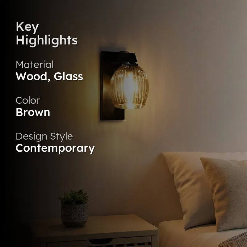 Vintage Glow Stripes Glass Wall Lamp media 2