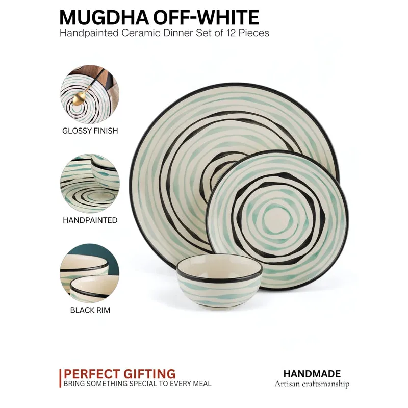 Sitara Stoneware Dinner Set - 12 Piece Set media 4
