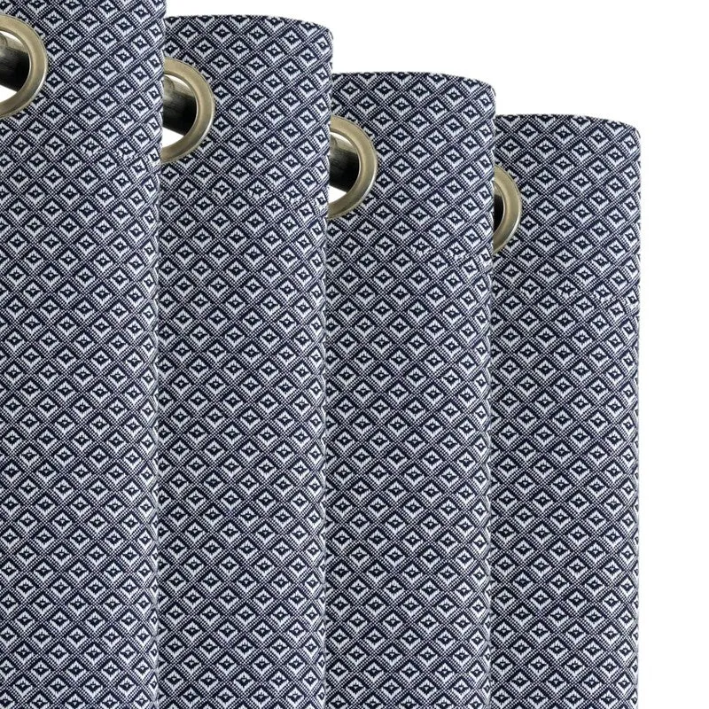 Form Ease Cotton Blackout Curtains (Navy Blue) - Set Of Two media 6