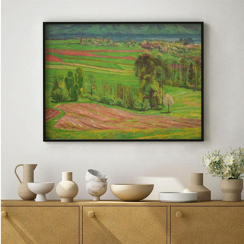 A Greenland Beauty Canvas Wall Painting - Black Frame