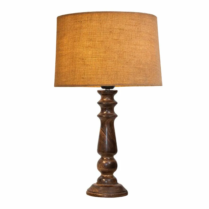 CleanAura Glow Wooden Table Lamp - Beige media 5