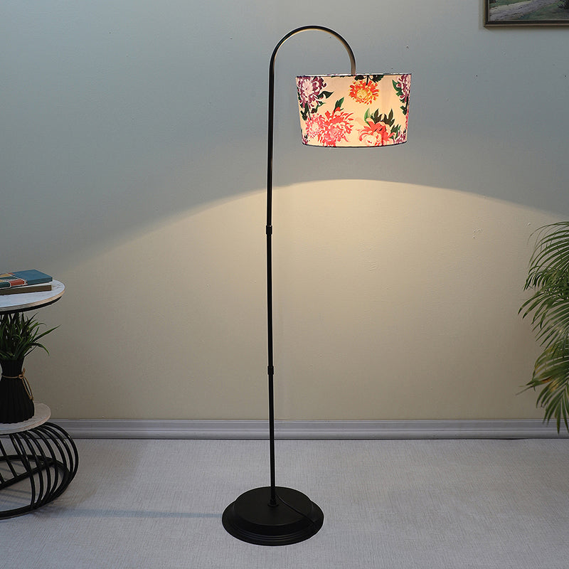 Miyabi Printed Arched Floor Lamp