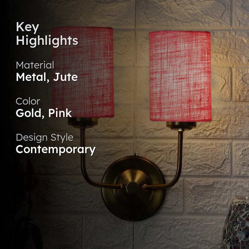 Lumoire Duo Metal Wall Lamp - Pink media 2