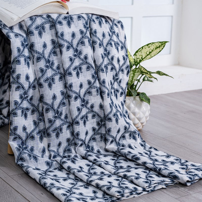 Avyra Modern Floral Curtain - Set Of Two media 5