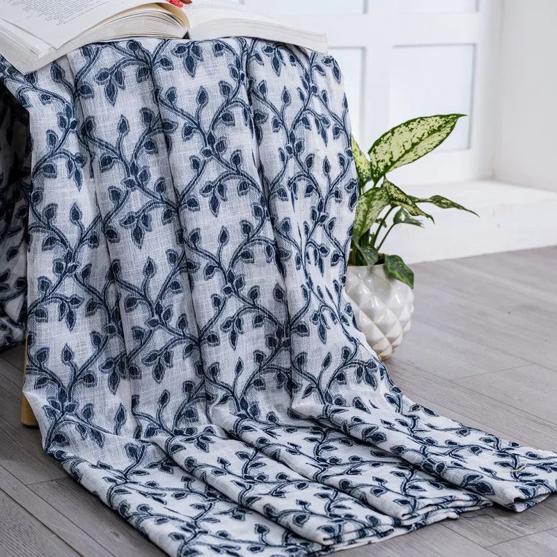 Avyra Modern Floral Curtain - Set Of Two media 5