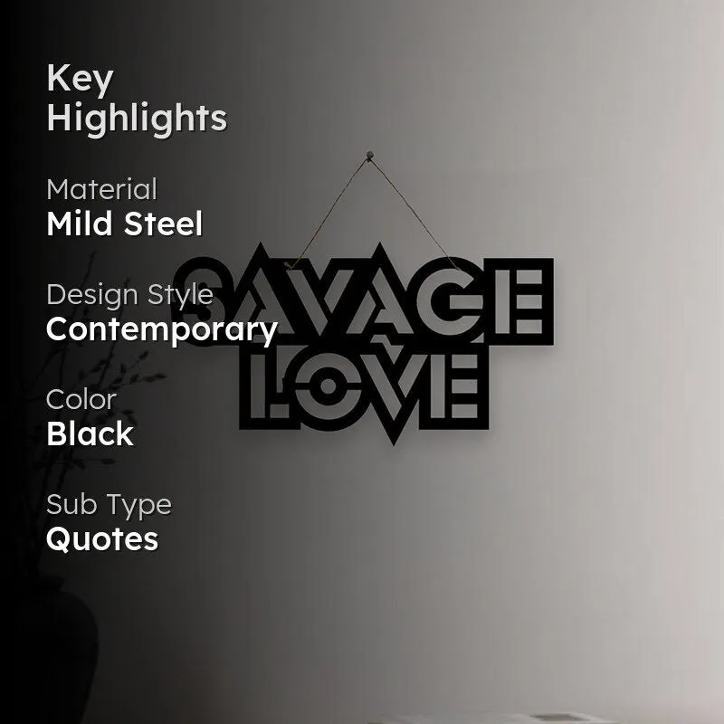 Savage Love Mild Steel Wall Accent media 2