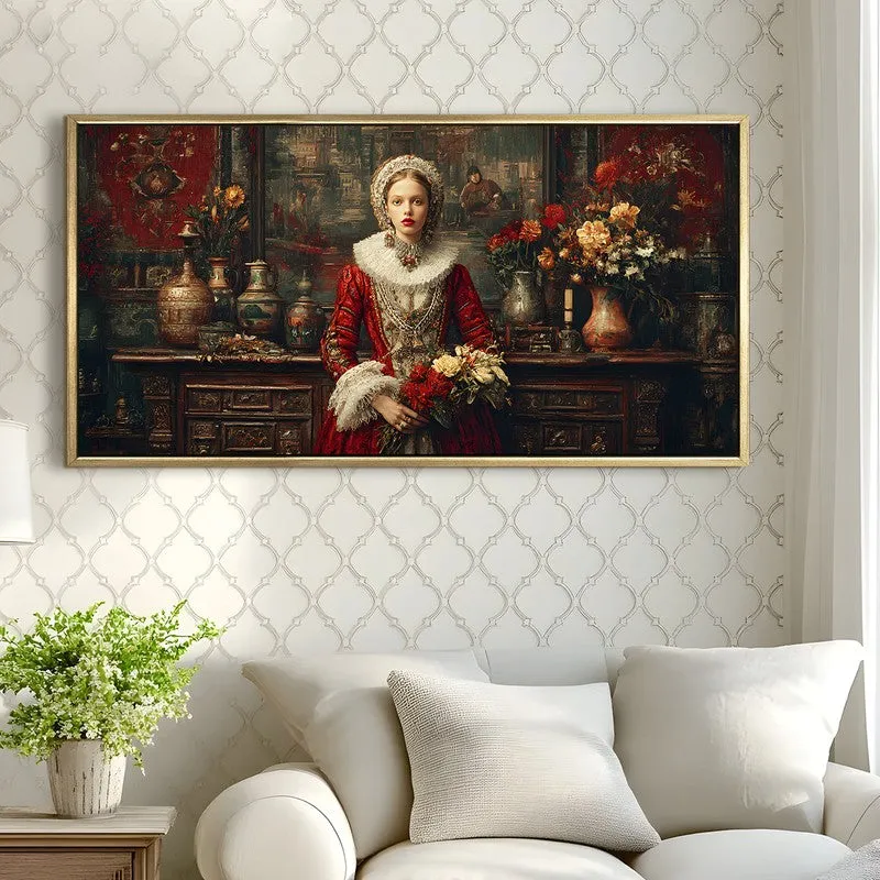 Heirloom Lady Canvas Wall Painting With Frame media 4