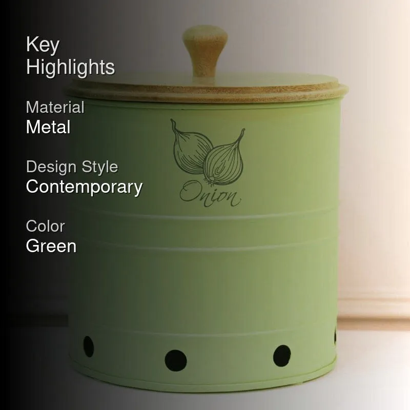 Chipo Onion Storage Container (Green & Brown) - 11 L media 2