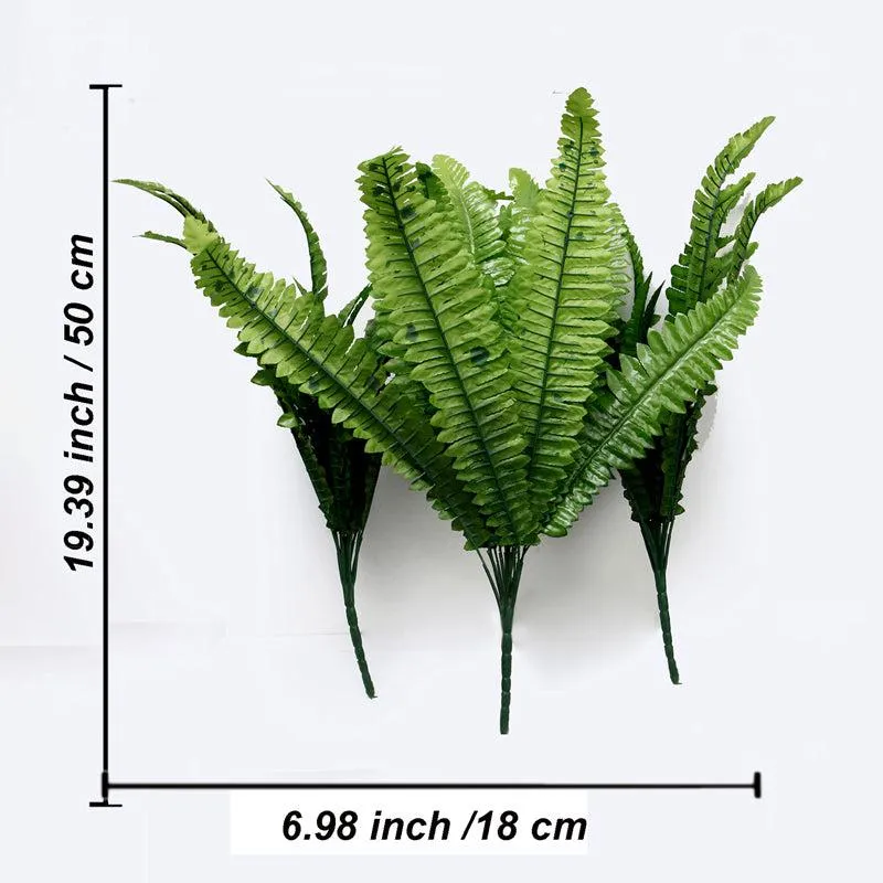 Faux Fern Plant Bunch - Set Of Three media 4