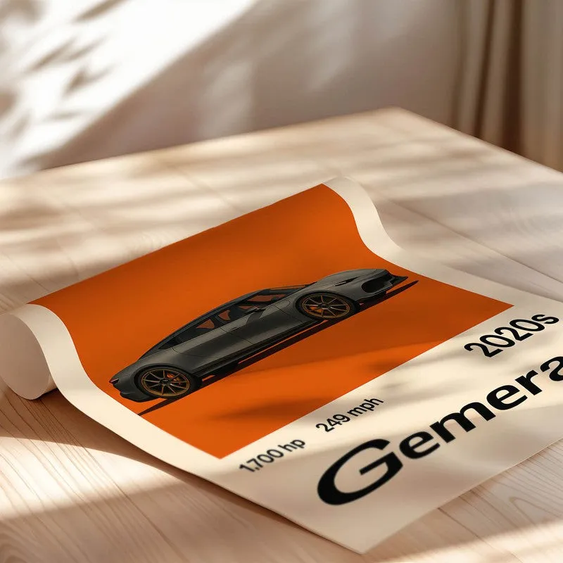 Koenigsegg Gemera Wall Poster media 5