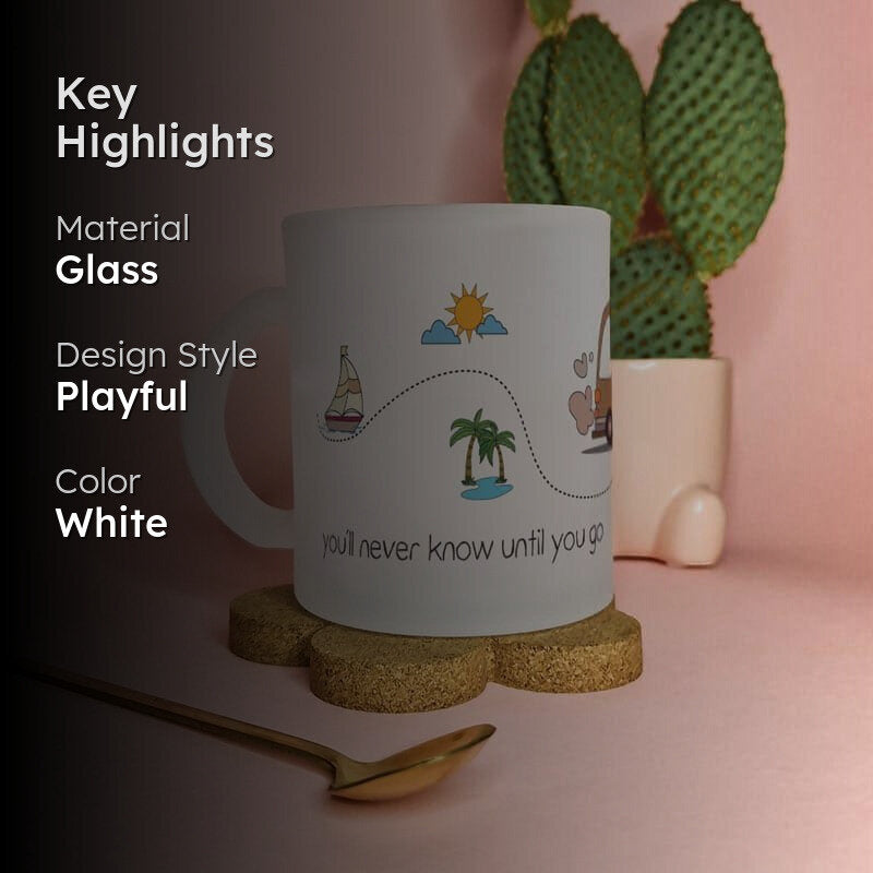 Fun Glass Coffee Mug (330 mL) media 2