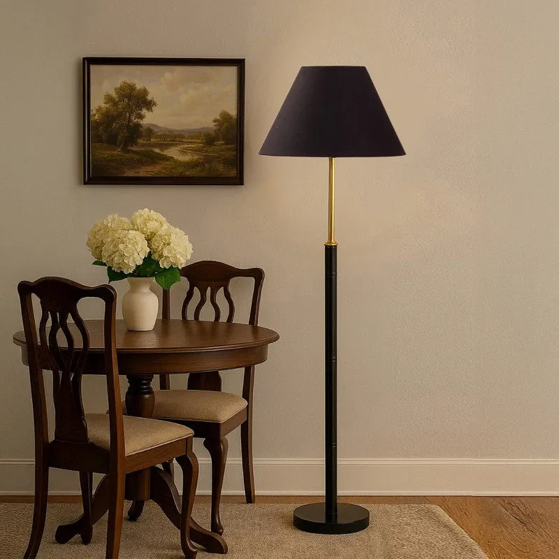 Halo Beam Wooden Floor Lamp - Black media 4
