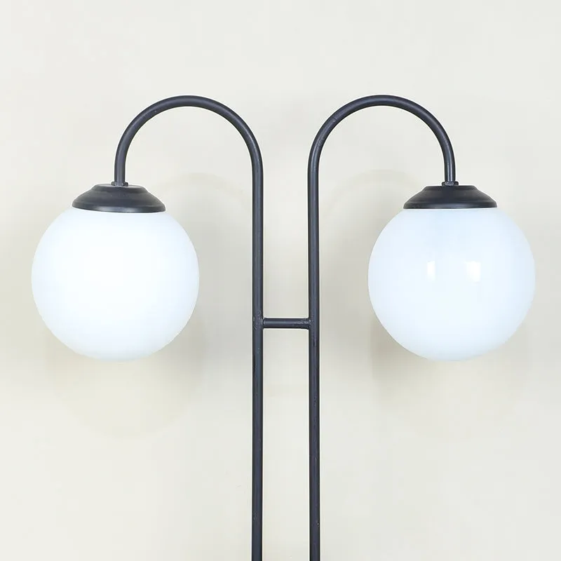 Petit Soleil Duo Solid Arched Moon LED Iron Table Lamp - White,Black media 6