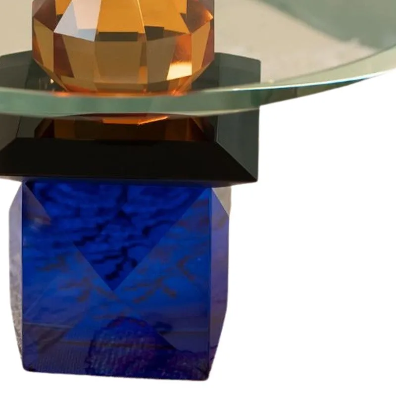 Classic Crystal Round Cake Stand - Blue media 4