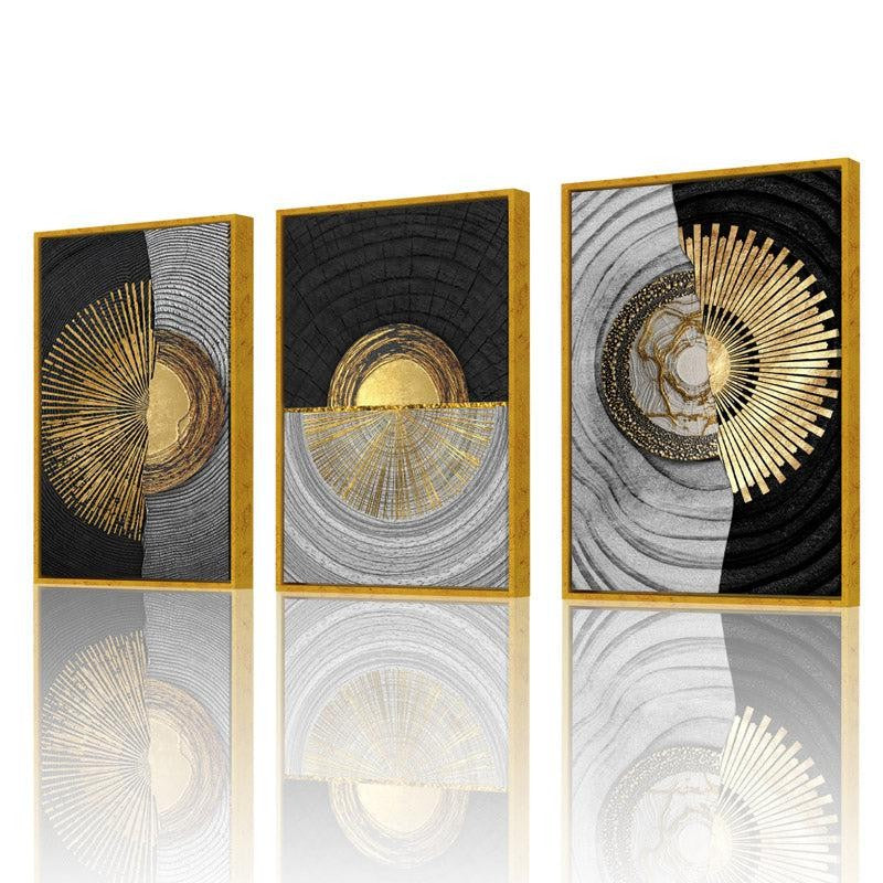 Maribel Abstract Cotton Canvas Wall Art - Set Of Three media 5