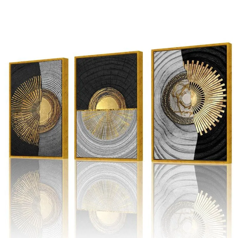 Maribel Abstract Cotton Canvas Wall Art - Set Of Three media 5