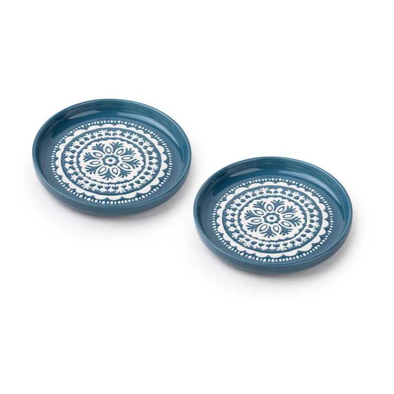QuickBite  Porcelain (Large) Quarter Plates - Set of Two - 4