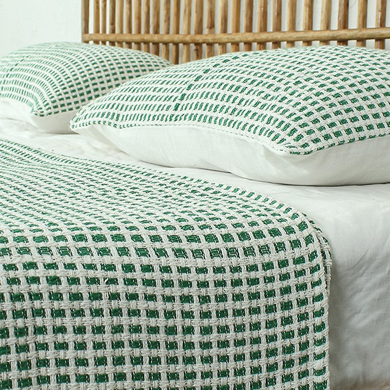 Elys Weave Tufted Bedcovers - Green media 5