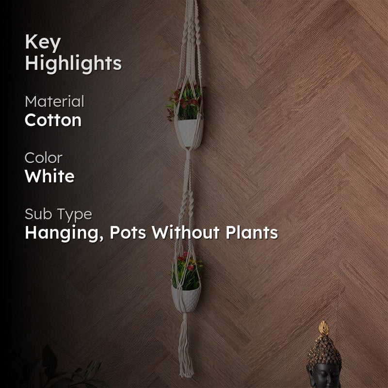Mora Macrame Planter media 2