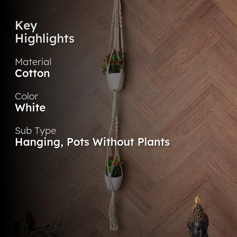 Mora Macrame Planter media 2