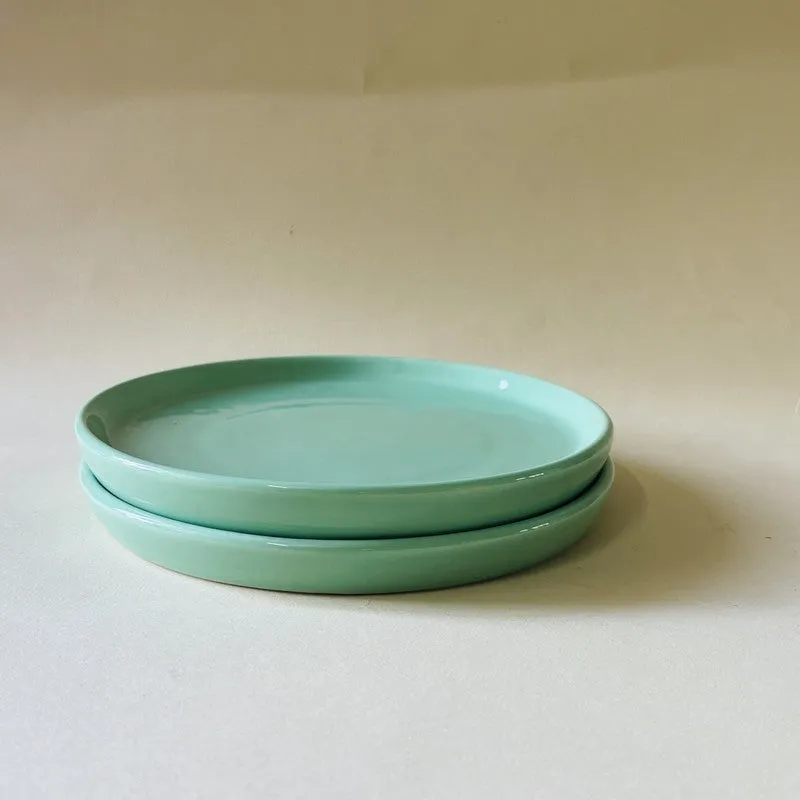 Ceramic Quarter Plate (Sage Green) - Set Of Two media 5