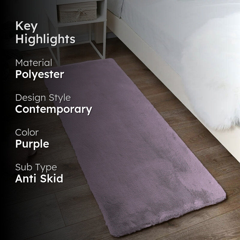 Floratex Anti-Skid Runner Rug - Purple media 2