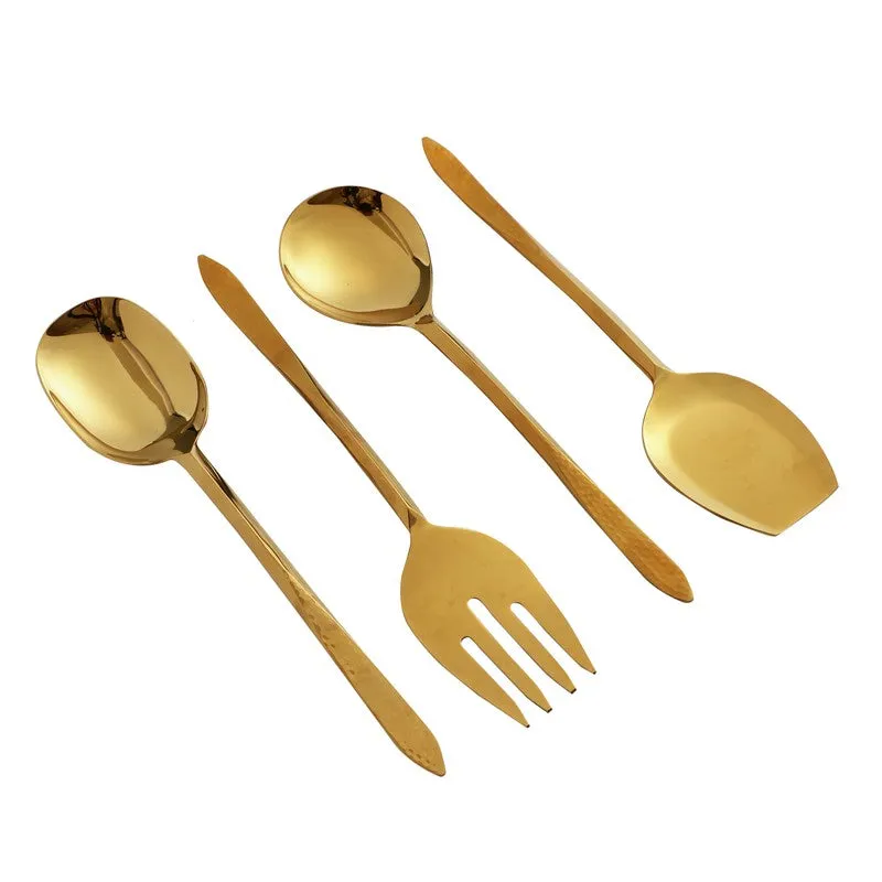 Dune Hammered Serving Set - Four Piece Set media 4
