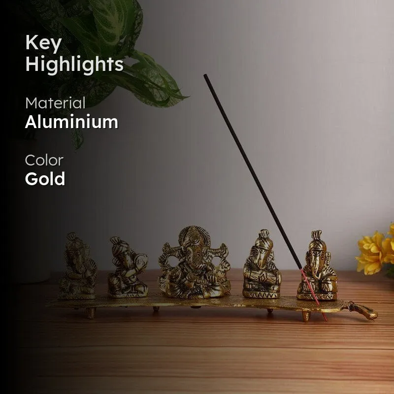 Ganpathi Bless Incense Holder media 2