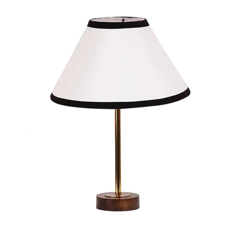 Cotin II Stripe Rodin Wooden Table Lamp - White,Gold,Brown media 4