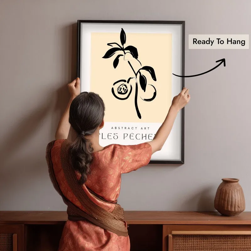 Stonefruit Canvas Wall Painting With Black Frame media 6