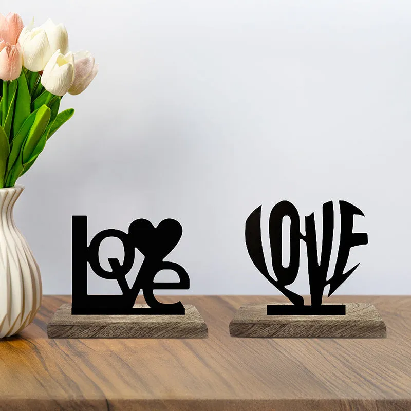 Boundless Love Typography Showpiece - Set Of Two media 1