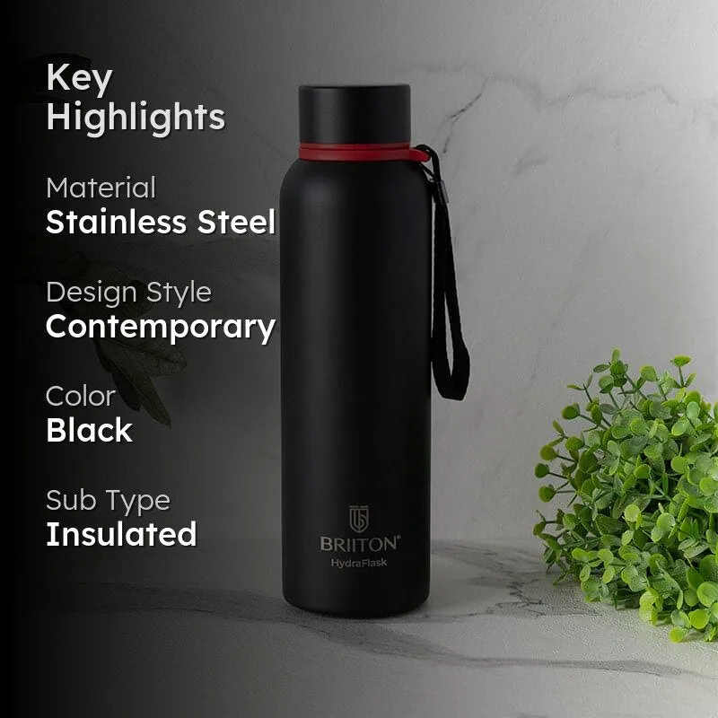 Aqueous Hot & Cold Thermos Water Bottle (Black) - 750 mL media 2