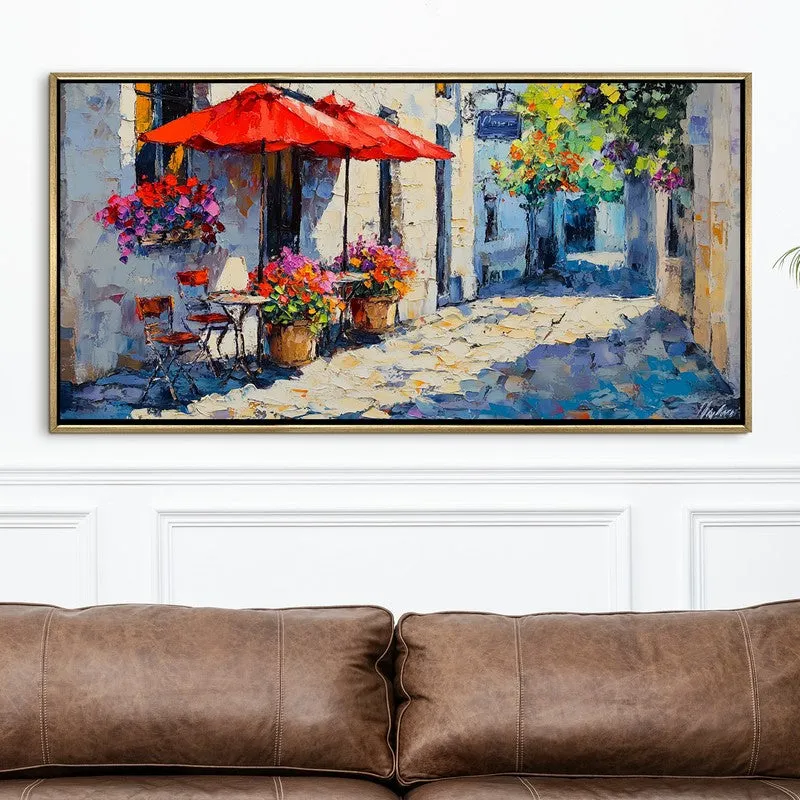 Parasol Canvas Wall Painting With Frame media 4