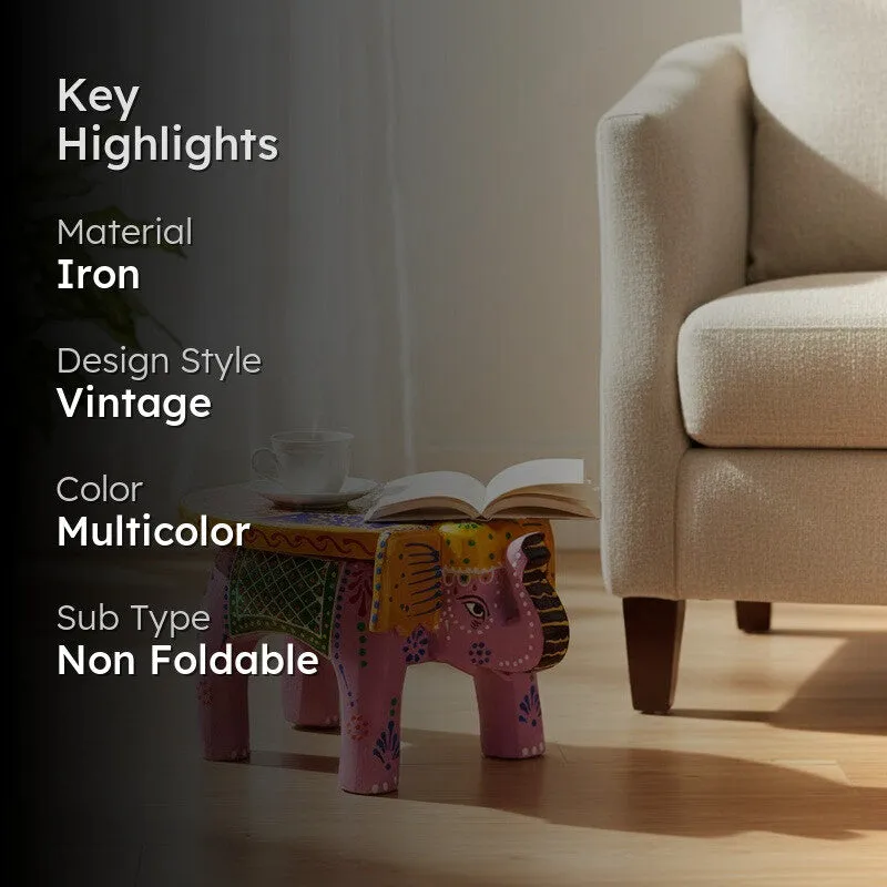 The Joyful Elephant Seat Stool - Multicolor media 2