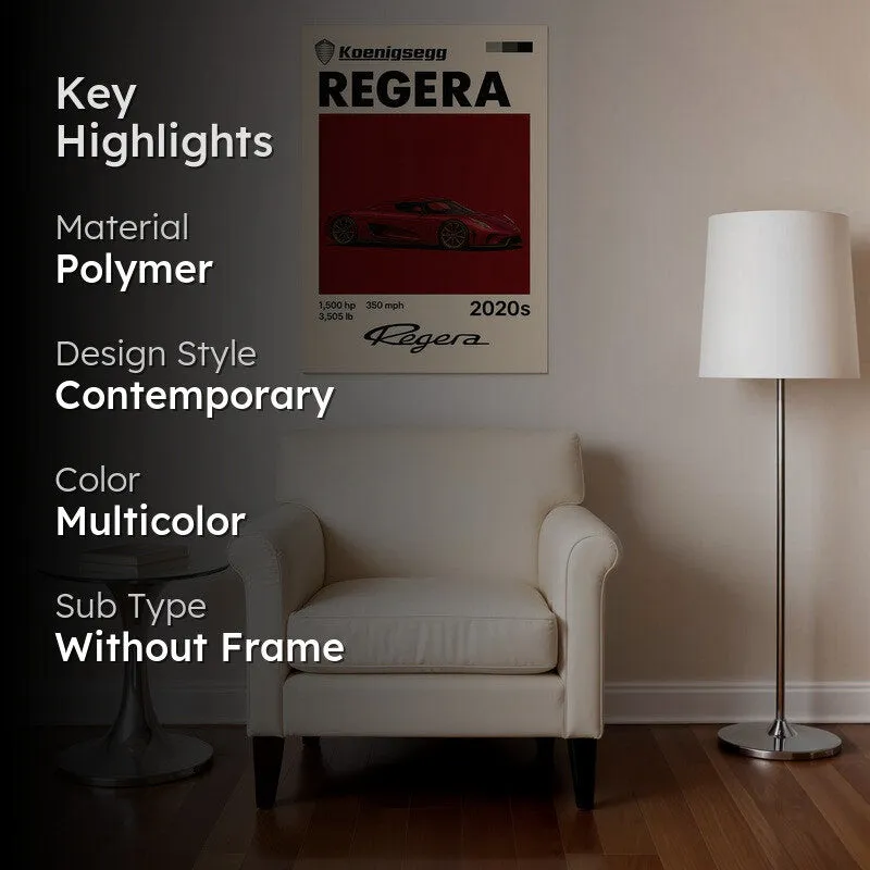 Koenigsegg Regera Legend Wall Poster media 2